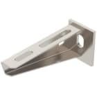 OBO BETTERMANN - Wand- und Stielausleger mit angeschweißter Kopfplatte B110mm Edelstahl, rostfrei A2 1.4301 blank, nachbehandelt