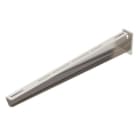 OBO BETTERMANN - Wand- und Stielausleger mit angeschweißter Kopfplatte B610mm Edelstahl, rostfrei A2 1.4301 blank, nachbehandelt