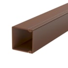 OBO BETTERMANN - Wand- und Deckenkanal mit Bodenlochung 40x40x2000 Polyvinylchlorid sepiabraun RAL 8014