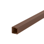 OBO BETTERMANN - Wand- und Deckenkanal mit Bodenlochung 20x20x2000 Polyvinylchlorid sepiabraun RAL 8014