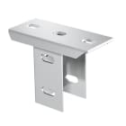 OBO BETTERMANN - Kopfplatte für US 5-Stiel, 90° gedreht 140x75x104 Edelstahl, rostfrei A2 1.4301 blank, nachbehandelt