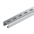 OBO BETTERMANN - Profilschiene gelocht, Schlitzweite 22mm 6000x50x30 Edelstahl, rostfrei A2 1.4301 blank, nachbehandelt