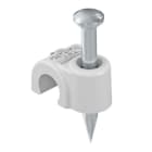 OBO BETTERMANN - ISO-Nagel-Clip Großverpackung 9mm, L35 Polypropylen lichtgrau RAL 7035