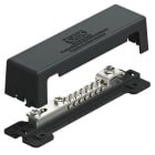 OBO BETTERMANN - Potentialausgleichsschiene für Außenbereich 50x5mm Edelstahl, rostfrei A2 1.4301 schwarz