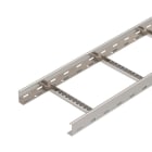 OBO BETTERMANN - Kabelleiter gelocht, mit VS Sprosse 60x300x6000 Edelstahl, rostfrei A4 1.4571 blank, nachbehandelt