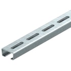 OBO BETTERMANN - Profilschiene gelocht, Schlitzweite 16,5mm 2000x35x18 Stahl tauchfeuerverzinkt