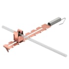 OBO BETTERMANN - Firstleitungshalter variable Längeneinstellung 8mm Edelstahl, rostfrei A2 1.4301 verkupfert