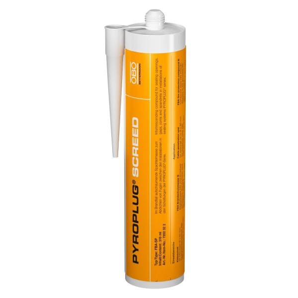 OBO BETTERMANN - Brandschutz-Spachtelmasse in Kartusche 310ml Intumeszierender Baustoff braun