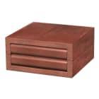 OBO BETTERMANN - Fertigrahmen 200x200x100 Dauerelastischer, geschlossenporiger Schaumstoff rot