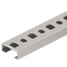 OBO BETTERMANN - Profilschiene gelocht, Schlitzweite 11mm 2000x20x8 Edelstahl, rostfrei A2 1.4301 blank, nachbehandelt