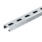 OBO BETTERMANN - Profilschiene gelocht,Schlitzweite 22mm 3000x41x21 Stahl bandverzinkt