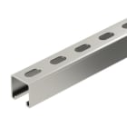 OBO BETTERMANN - Profilschiene gelocht, Schlitzweite 22mm 3000x41x41 Edelstahl, rostfrei A2 1.4301 blank, nachbehandelt
