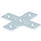 OBO BETTERMANN - Verbindungsplatte X-Form 150x150x40x5 Stahl tauchfeuerverzinkt