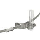 OBO BETTERMANN - Leitungshalter mit Spannband für isCon-Ableitung Ø23mm Edelstahl, rostfrei A2 1.4301 schwarz