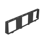 OBO BETTERMANN - Einbaurahmen für 3 x 1 Modul 45 Polycarbonat/Acrylnitril-Butadien-Styrol graphitschwarz RAL 9011