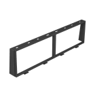 OBO BETTERMANN - Einbaurahmen für 2f + 2f Modul 45 Polycarbonat/Acrylnitril-Butadien-Styrol graphitschwarz RAL 9011