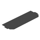 OBO BETTERMANN - Leerplatzabdeckung 208x76mm Polyvinylchlorid graphitschwarz RAL 9011