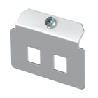 OBO BETTERMANN - Trägerplatte 2 x Lochung 13,15 x 13,10 Edelstahl, rostfrei A2 1.4301