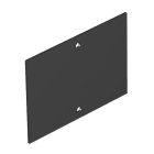 OBO BETTERMANN - Abdeckplatte ohne Lochbild für T4B 110x77mm Polyvinylchlorid graphitschwarz RAL 9011