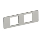 OBO BETTERMANN - Montageplatte mit 2 x Lochbild Typ A 77x24x1,5 Edelstahl, rostfrei A2 1.4301