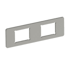 OBO BETTERMANN - Montageplatte mit 2 x Lochbild Typ C 77x24x1,5 Edelstahl, rostfrei A2 1.4301