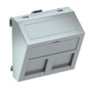OBO BETTERMANN - Datentechnikträger für 2 Anschlussmodule Typ RM 45x45mm Polycarbonat alu lackiert