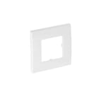 OBO BETTERMANN - Abdeckrahmen Modul 45, 1fach 84x84mm Polycarbonat reinweiß RAL 9010