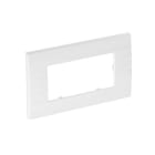OBO BETTERMANN - Abdeckrahmen Modul 45, 2fach 84x140mm Polycarbonat reinweiß RAL 9010