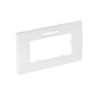 OBO BETTERMANN - Abdeckrahmen Modul 45, 2fach 84x140mm Polycarbonat reinweiß RAL 9010
