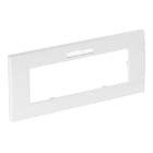 OBO BETTERMANN - Abdeckrahmen Modul 45, 3fach 84x185mm Polycarbonat reinweiß RAL 9010