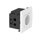 OBO BETTERMANN - Steckdoseneinheit Modul 45, 1fach 84x84x59mm Polycarbonat reinweiß RAL 9010