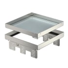 OBO BETTERMANN - Quadratische Kassette blind 243x243mm Edelstahl, rostfrei A2 1.4301