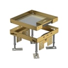 OBO BETTERMANN - Quadratische Kassette mit Schnurauslass 200x200mm Messing