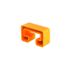 OBO BETTERMANN - Schutzkappe für Profilschiene MS4022 45x18mm Polyethylen pastellorange RAL 2003