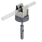 OBO BETTERMANN - Leitungshalter komplett für Rundleiter 8mm Edelstahl, rostfrei A2 1.4301