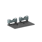 OBO BETTERMANN - Flexkanalhalter mit 2facher Zugentlastung anthrazitgrau RAL 7016