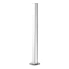 OBO BETTERMANN - Installationssäule Boden 675x70x60 Aluminium reinweiß RAL 9010