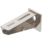 OBO BETTERMANN - Wand- und Stielausleger mit angeschweißter Kopfplatte B110mm Edelstahl, rostfrei A4 1.4571 blank, nachbehandelt