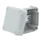 OBO BETTERMANN - Kabelabzweigkasten geschlossen mit hohem Deckel 114x114x76 Polypropylen / Polycarbonat lichtgrau RAL 7035