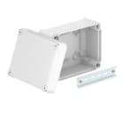 OBO BETTERMANN - Kabelabzweigkasten geschlossen mit hohem Deckel 190x150x94 Polypropylen / Polycarbonat lichtgrau RAL 7035