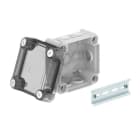 OBO BETTERMANN - Kabelabzweigkasten mit hohem transparentem Deckel 114x114x76 Polypropylen / Polycarbonat lichtgrau RAL 7035