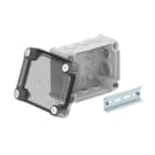 OBO BETTERMANN - Kabelabzweigkasten mit hohem transparentem Deckel 150x116x83 Polypropylen / Polycarbonat lichtgrau RAL 7035