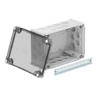 OBO BETTERMANN - Kabelabzweigkasten mit hohem transparentem Deckel 285x201x139 Polypropylen / Polycarbonat lichtgrau RAL 7035