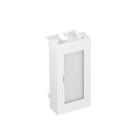 OBO BETTERMANN - Blinddeckel 1/2 Modul mit Beschriftungsfeld 45x22,5mm Polycarbonat reinweiß RAL 9010