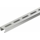 OBO BETTERMANN - Profilschiene langgelocht,Schlitzweite16,5mm 2000x35x18 Edelstahl, rostfrei A2 1.4301 blank, nachbehandelt