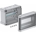 OBO BETTERMANN - Kleinverteiler ohne Klemmleiste, für 9 TE 240x191x125 Polycarbonat lichtgrau RAL 7035