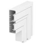 OBO BETTERMANN - Flachwinkel Alu starre Form 53x165x250 Aluminium reinweiß RAL 9010