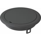 OBO BETTERMANN - Blinddeckel Kunststoff 140x140x40 Polyamid graphitschwarz RAL 9011