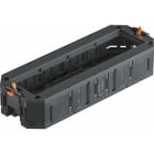 OBO BETTERMANN - Universalträger für 4 Modul45-Geräte 208x76x40 Polyamid graphitschwarz RAL 9011