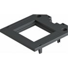 OBO BETTERMANN - Abdeckplatte für UT3, 1 Modul45 82,5x76x4 Polyamid graphitschwarz RAL 9011